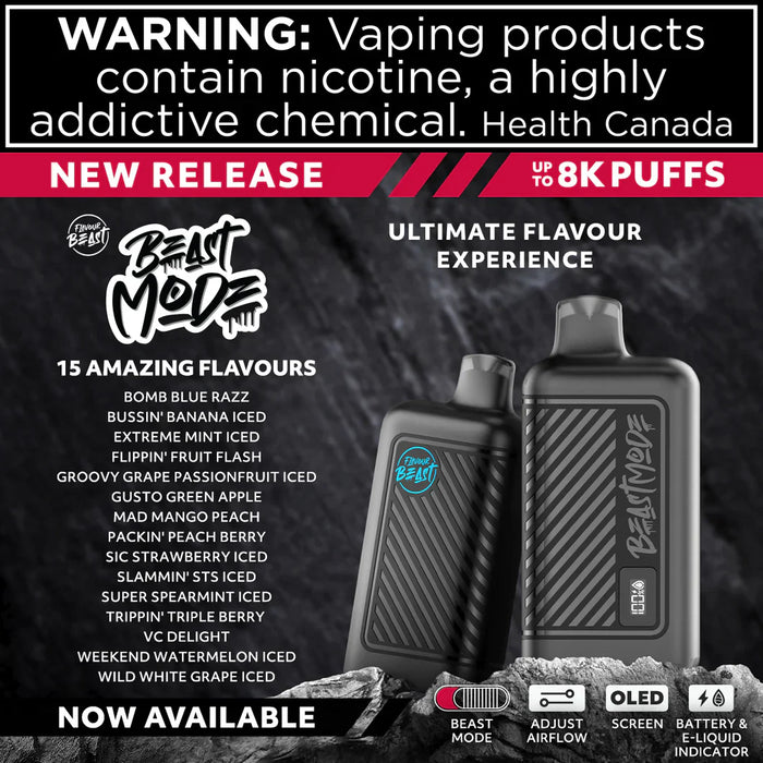 Flavor Beast Mode 8K disposable vape featured at Richmond vape shop OKVapor