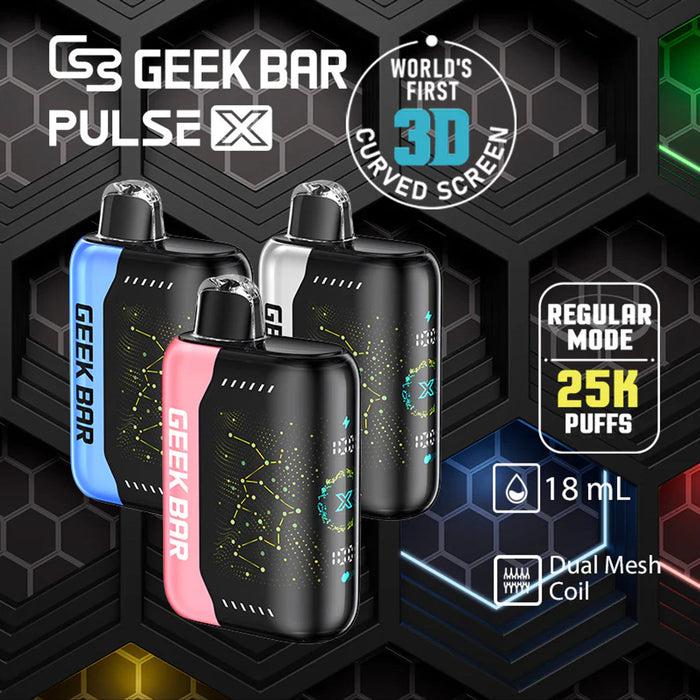 GEEK BAR PULSE X disposable vape from vape stores near me now in Vancouver, Burnaby, and Hastings.