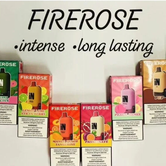 Firerose Disposable Vape showcased at a vape store near me now.