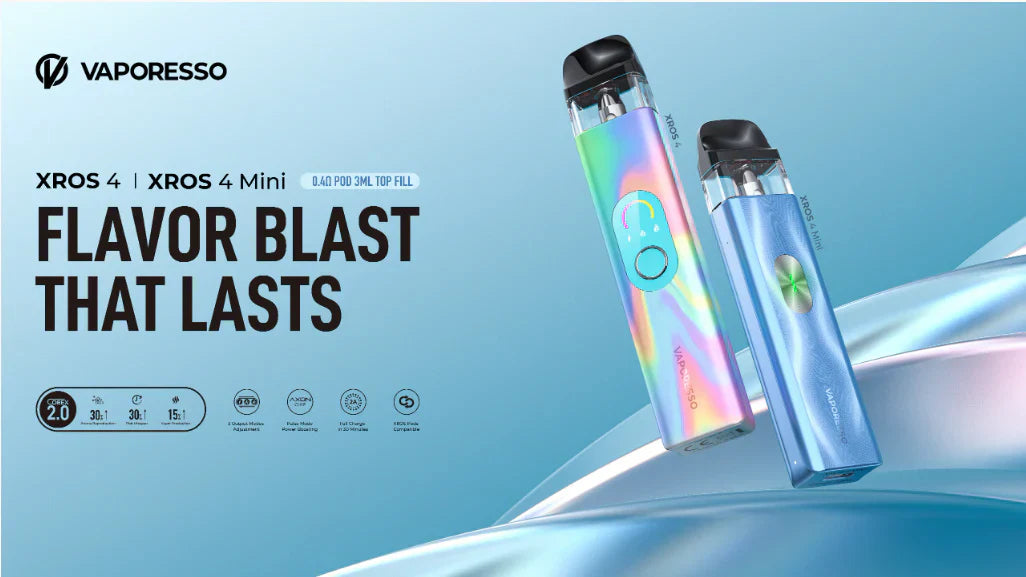 Vaporesso Xros 4 vape device available at best vape stores Vancouver, Burnaby, and nearby locations.