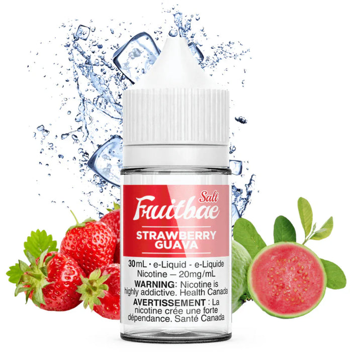 Fruitbae Strawberry Guava e-juice – nicotine free vape Canada flavor at vape shops near me in Vancouver, Burnaby, Kingsway.