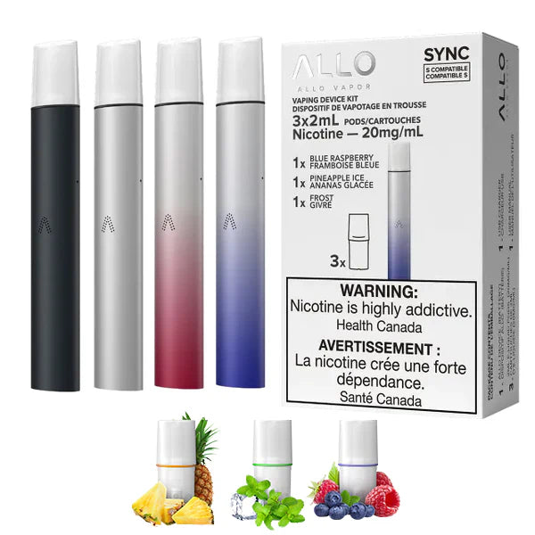 ALLO SYNC Device Kit – available at Kingsway & Richmond vape stores from OKVapor