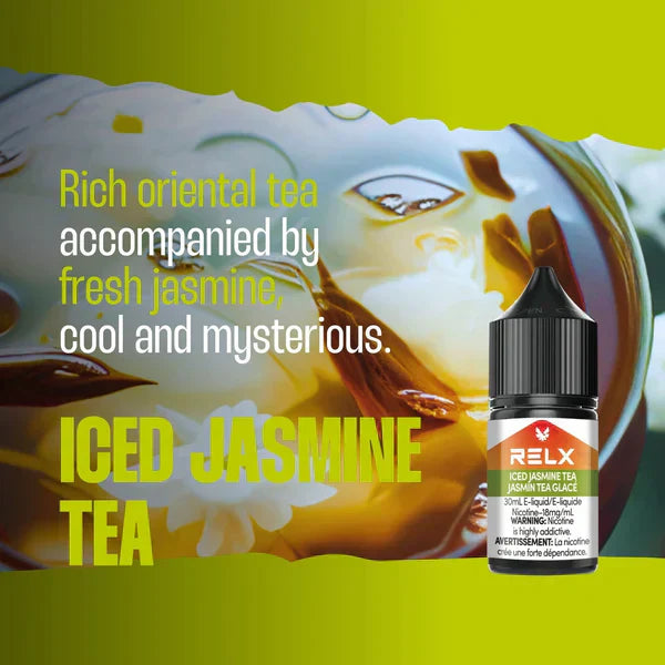 RELX Jasmine Ice Tea e-juice available at vape stores near me in Vancouver, Burnaby, and Kerrisdale.