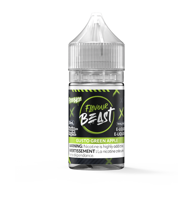 FLAVOUR BEAST E-LIQUID - GUSTO GREEN APPLE