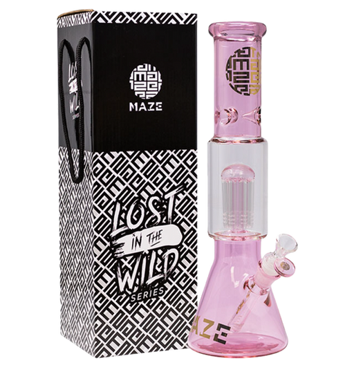 Maze Glass Silicone Bong | OK VAPOR