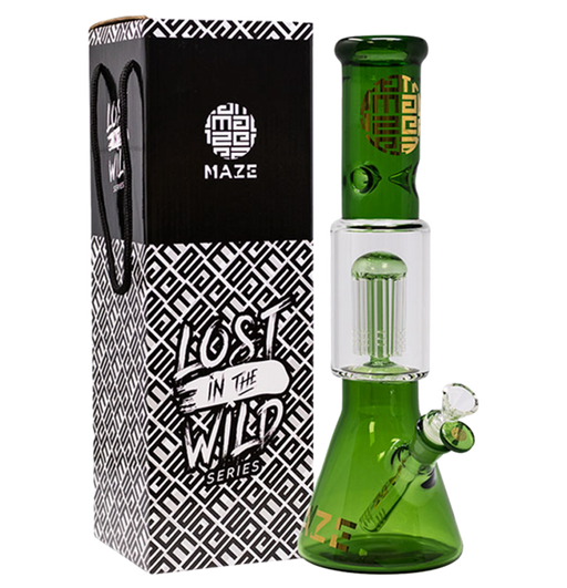 Maze Glass Silicone Bong | OK VAPOR