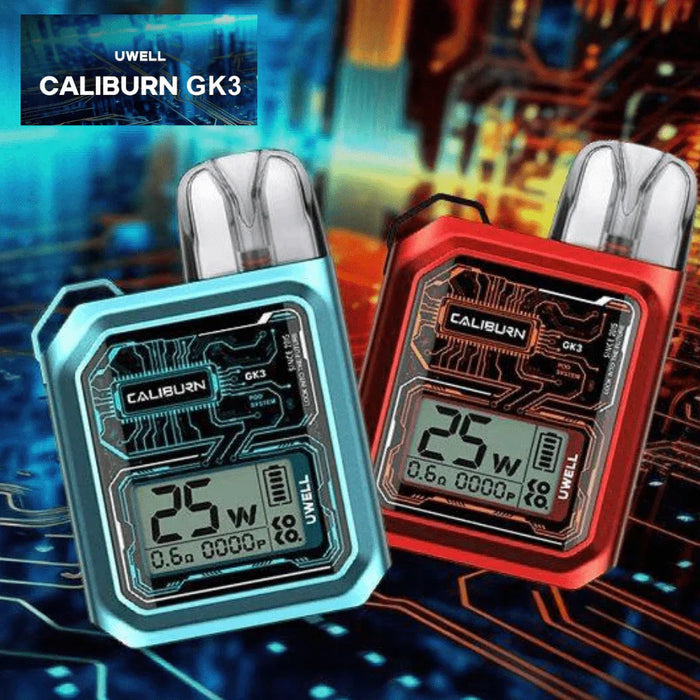 Uwell Caliburn GK3 pod vape device – available near Hastings, Kingsway Burnaby, Kerrisdale & UBC vape stores in Vancouver.