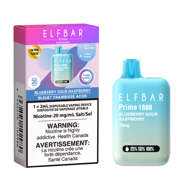 ELFBAR PRIME 1800 DISPOSABLE VAPE