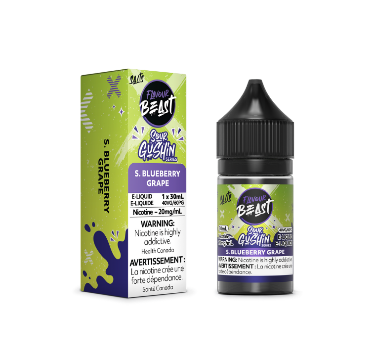 FLAVOUR BEAST GUSHIN - SOUR BLUEBERRY GRAPE
