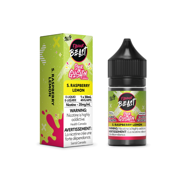 FLAVOUR BEAST GUSHIN - SOUR RASPBERRY LEMON