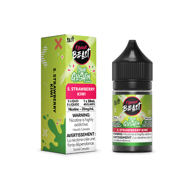 FLAVOUR BEAST GUSHIN - SOUR STRAWBERRY KIWI