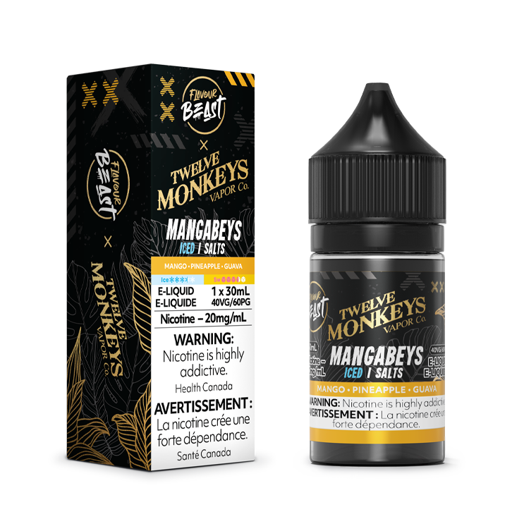 FLAVOUR BEAST x 12 MONKEY E-LIQUID - MANGABEYS (ICED)