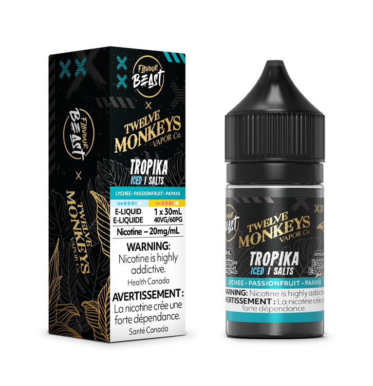 FLAVOUR BEAST x 12 MONKEY E-LIQUID - TROPIKA (ICED)