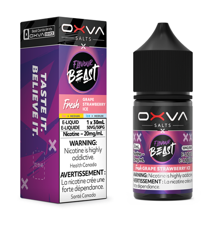 OXVA X FLAVOUR BEAST - FRESH GRAPE STRAWBERRY ICE