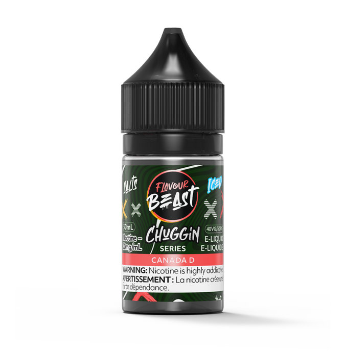 FLAVOUR BEAST E-LIQUID - CHUGGIN CANADA D ICED