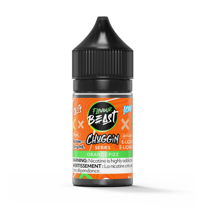 FLAVOUR BEAST E-LIQUID - CHUGGIN ORANGE FIZZ ICED