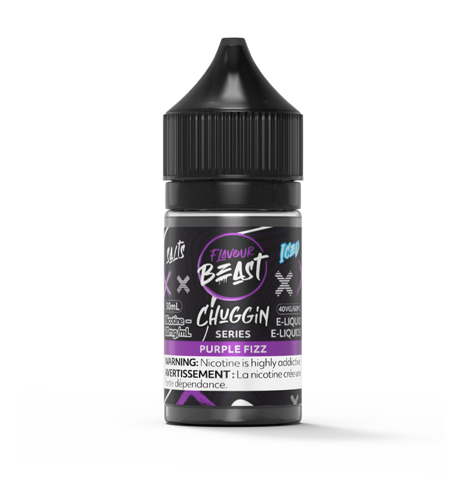 FLAVOUR BEAST E-LIQUID - CHUGGIN PURPLE FIZZ ICED