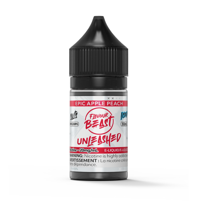 FLAVOUR BEAST E-LIQUID - UNLEASHED - EPIC APPLE PEACH ICED