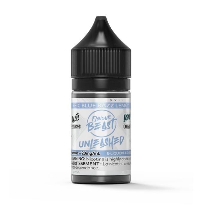 FLAVOUR BEAST E-LIQUID - UNLEASHED - EPIC BLUE RAZZ LEMON ICED