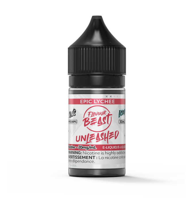 FLAVOUR BEAST E-LIQUID - UNLEASHED - EPIC LYCHEE ICED