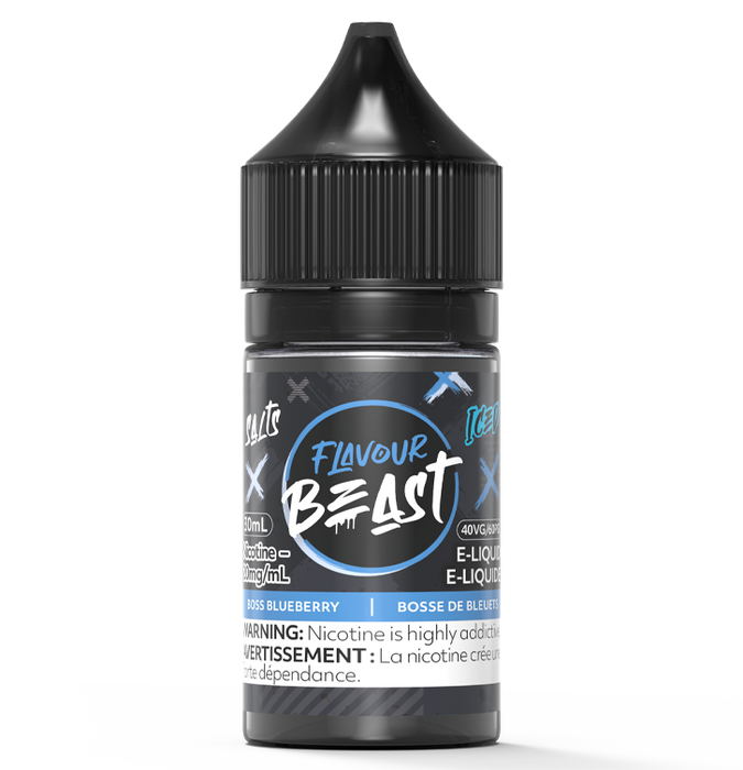 FLAVOUR BEAST E-LIQUID - BOSS BLUEBERRY ICE