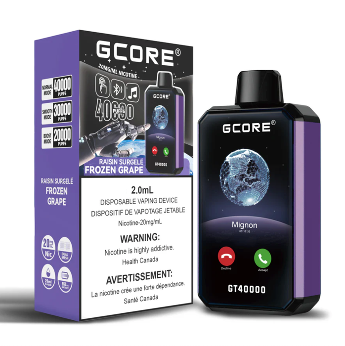 Gcore Disposables available at disposable vape stores near me - OK Vapor