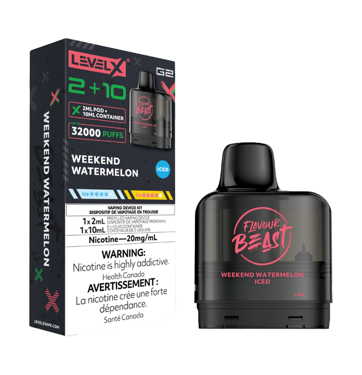 LEVEL X G2 POD 2+10ml - FLAVOUR BEAST