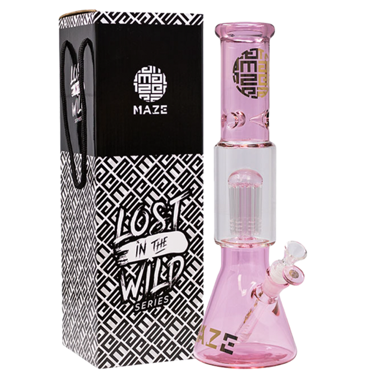 Maze Glass Silicone Bong | OK VAPOR