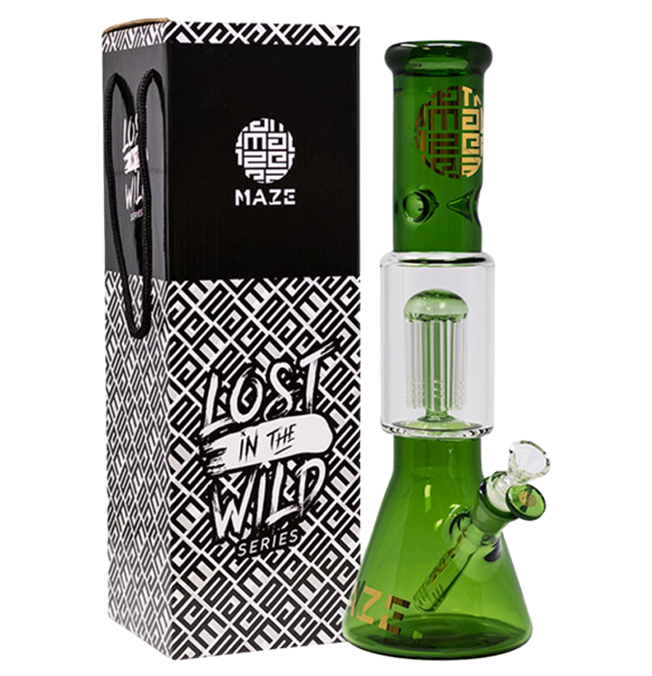 Maze Glass Silicone Bong | OK VAPOR