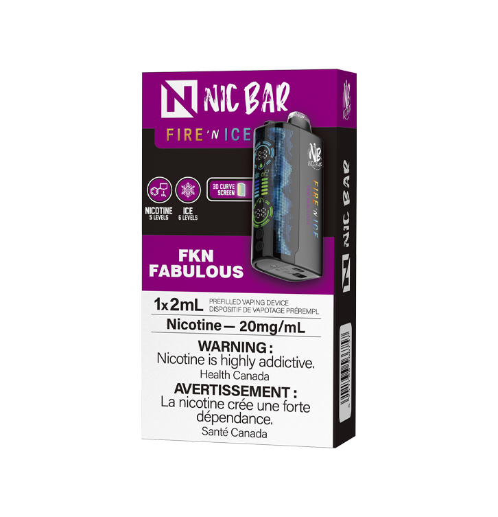 NIC BAR FIRE 'N' ICE DISPOSABLE VAPE 60K