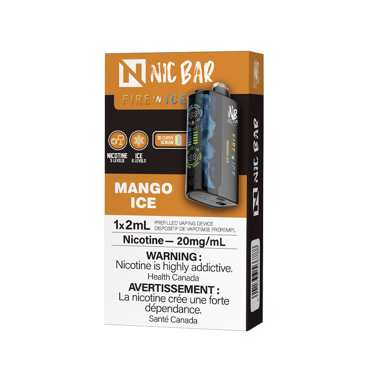 NIC BAR FIRE 'N' ICE DISPOSABLE VAPE 60K Ok Vapor NIC BAR FIRE 'N' ICE DISPOSABLE VAPE 60K Ok Vapor