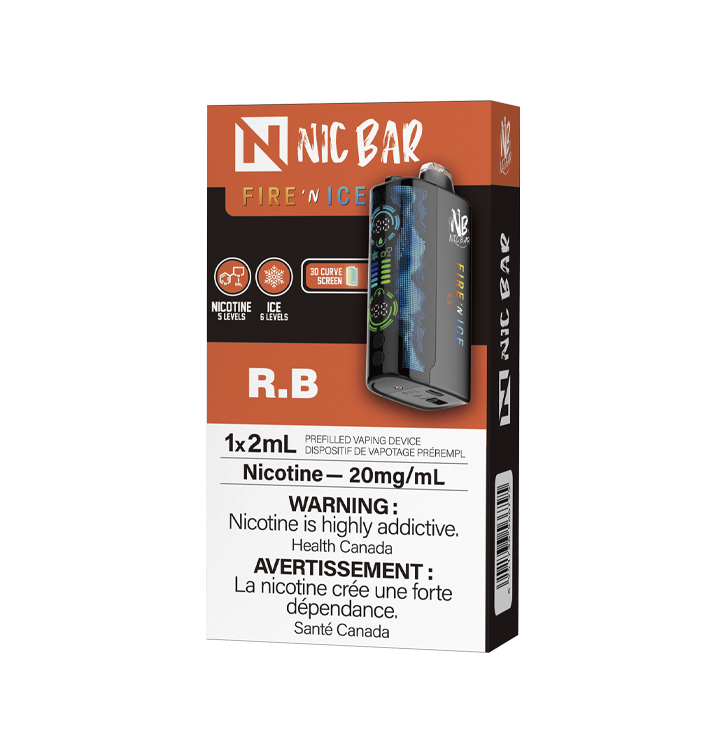 NIC BAR FIRE 'N' ICE DISPOSABLE VAPE 60K Ok Vapor NIC BAR FIRE 'N' ICE DISPOSABLE VAPE 60K Ok Vapor