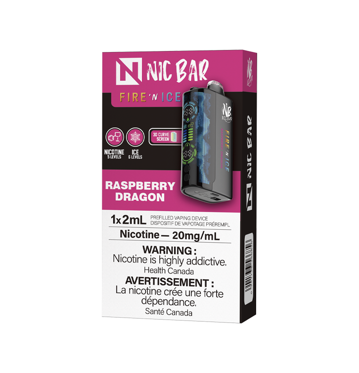 NIC BAR FIRE 'N' ICE DISPOSABLE VAPE 60K Ok Vapor NIC BAR FIRE 'N' ICE DISPOSABLE VAPE 60K Ok Vapor