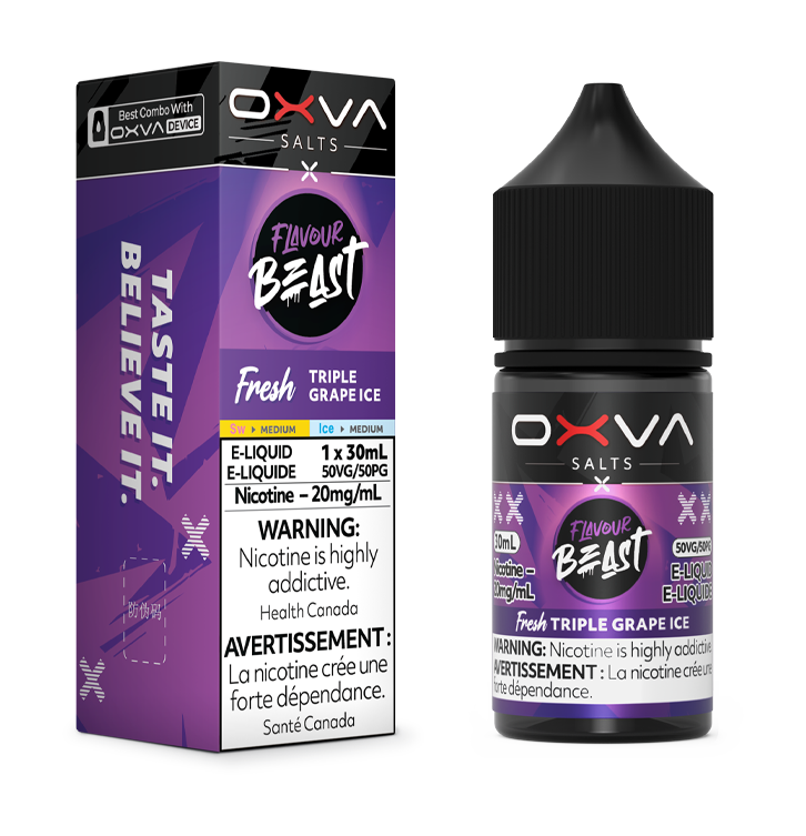 OXVA X FLAVOUR BEAST - FRESH TRIPLE GRAPE ICE