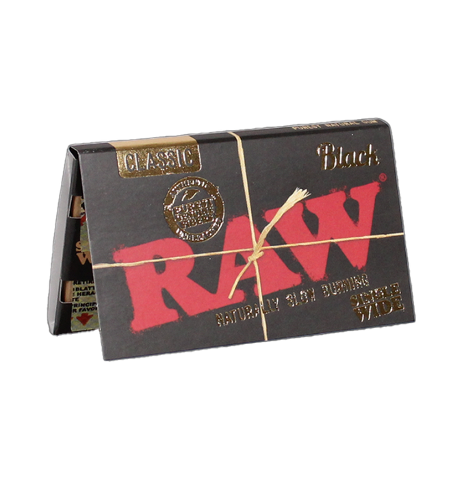 RAW BLACK SINGLE WIDE ROLLING PAPERS