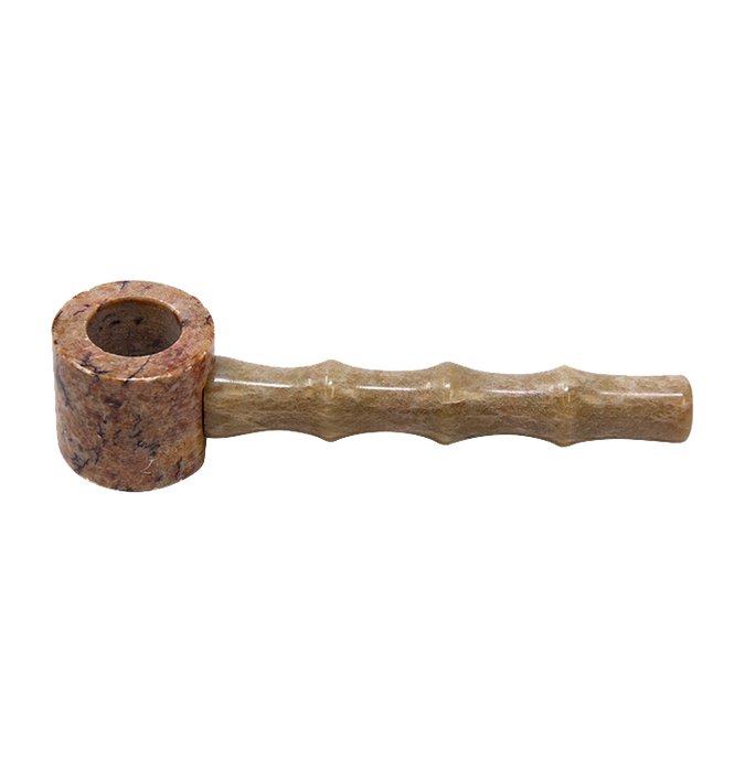 Carved & Hammer Stone Pipe