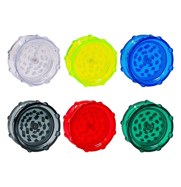 Assorted Colour 2-Part Plastic Grinder (Mini)