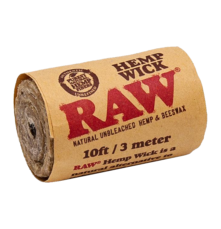 RAW Natural Hemp Wick 10ft Rolls - 40 Pack