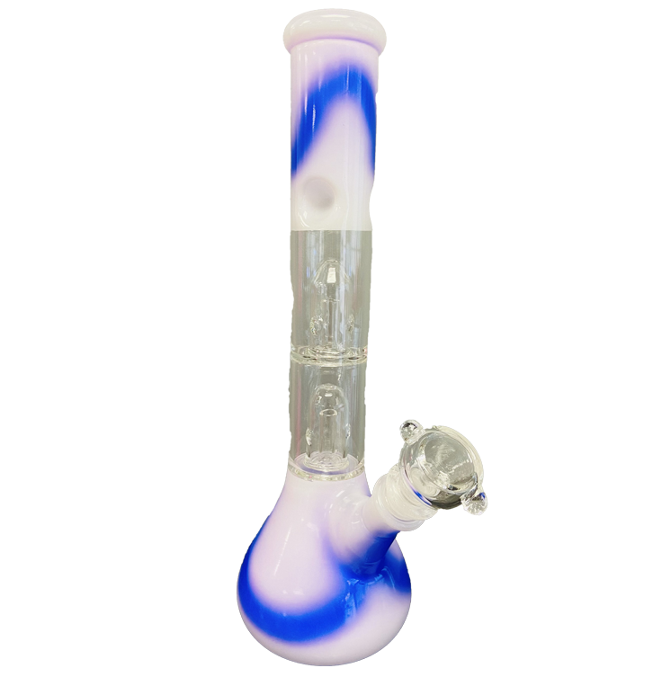 Tie & Die Double Perk Glass Bong
