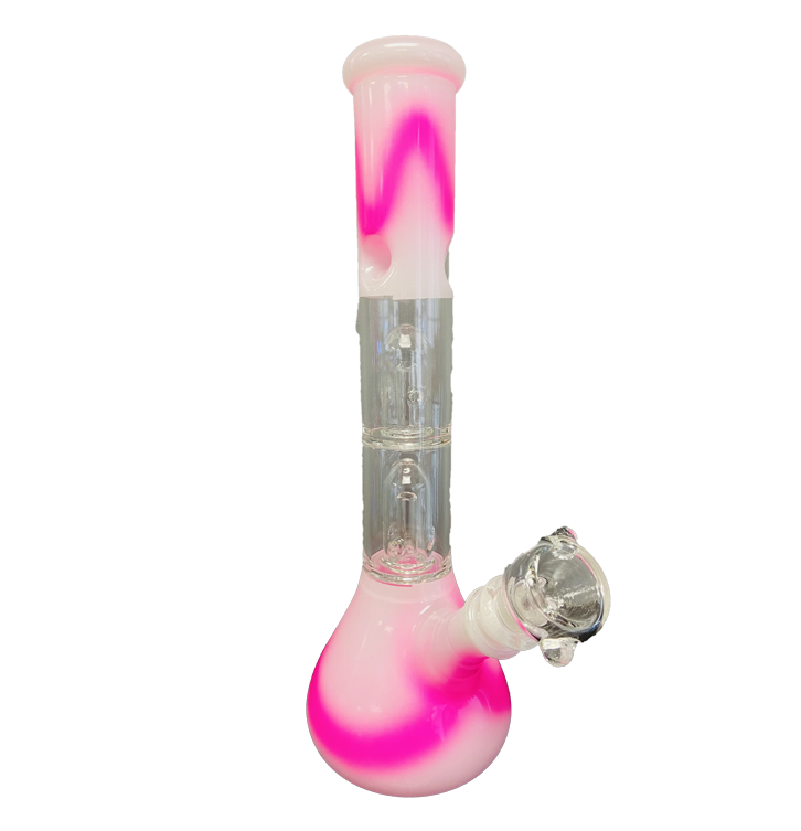 Tie & Die Double Perk Glass Bong