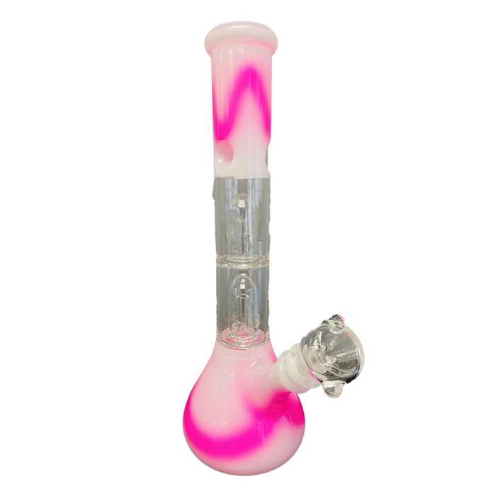 Tie & Die Double Perk Glass Bong