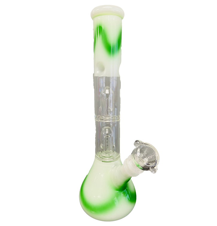 Tie & Die Double Perk Glass Bong
