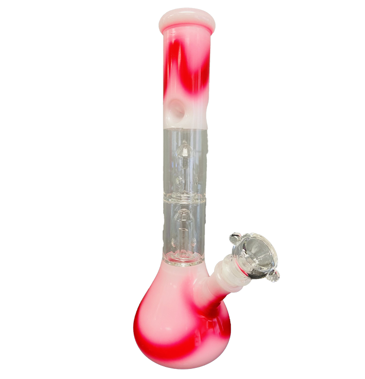 Tie & Die Double Perk Glass Bong