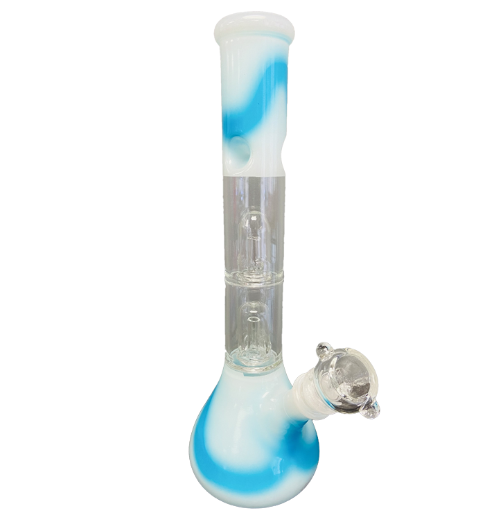 Tie & Die Double Perk Glass Bong